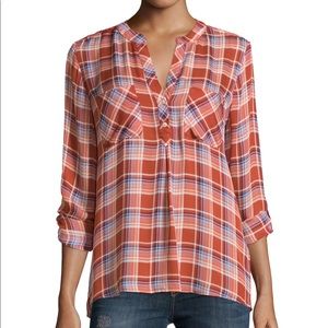 Joie Silk Plaid Blouse *LIKE NEW!*